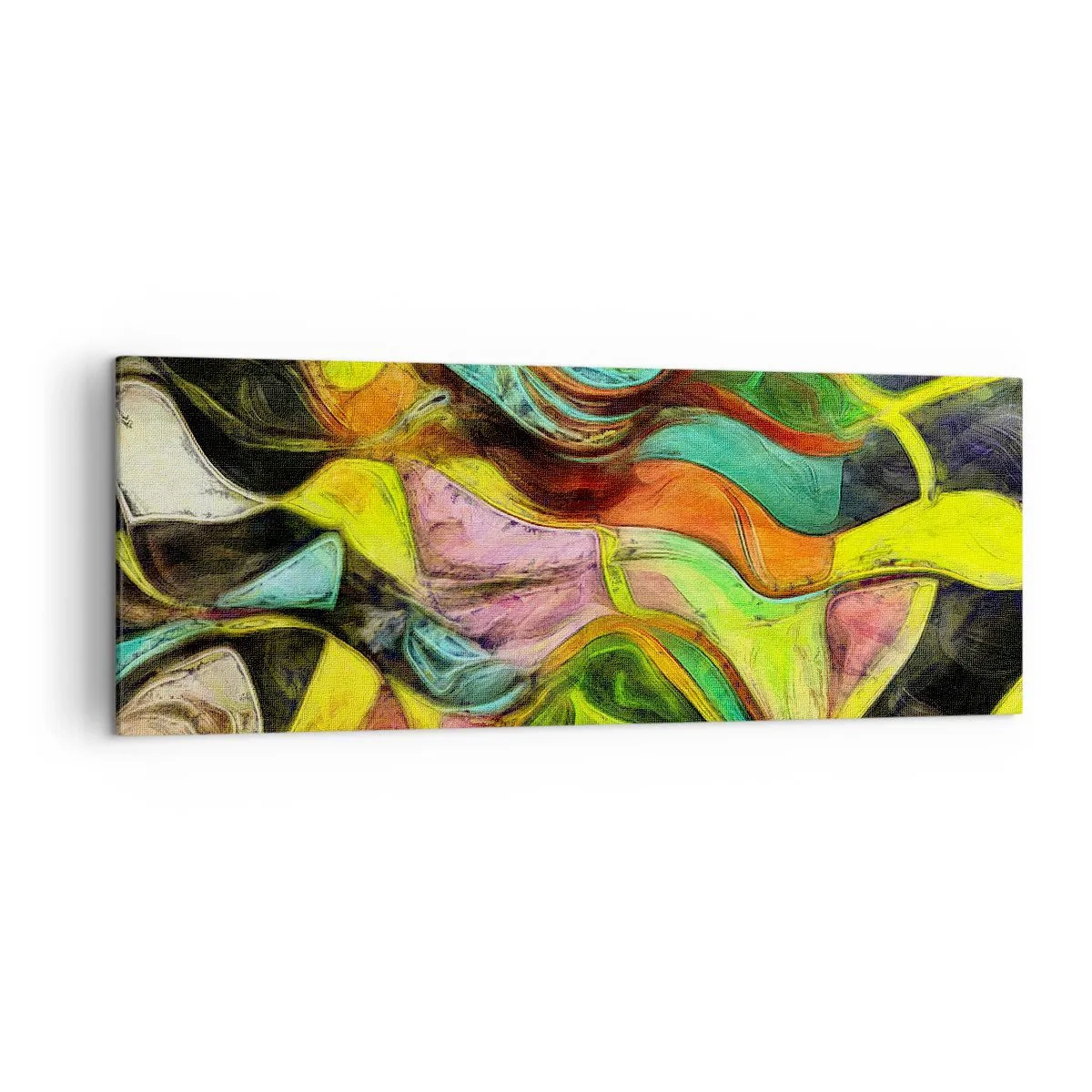 Schilderen op canvas - Beweging is leven - 140x50 cm