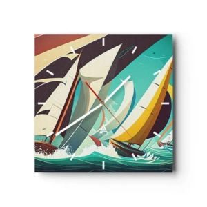 Wandklok - Klok - Met elementen als een broer - 40x40 cm