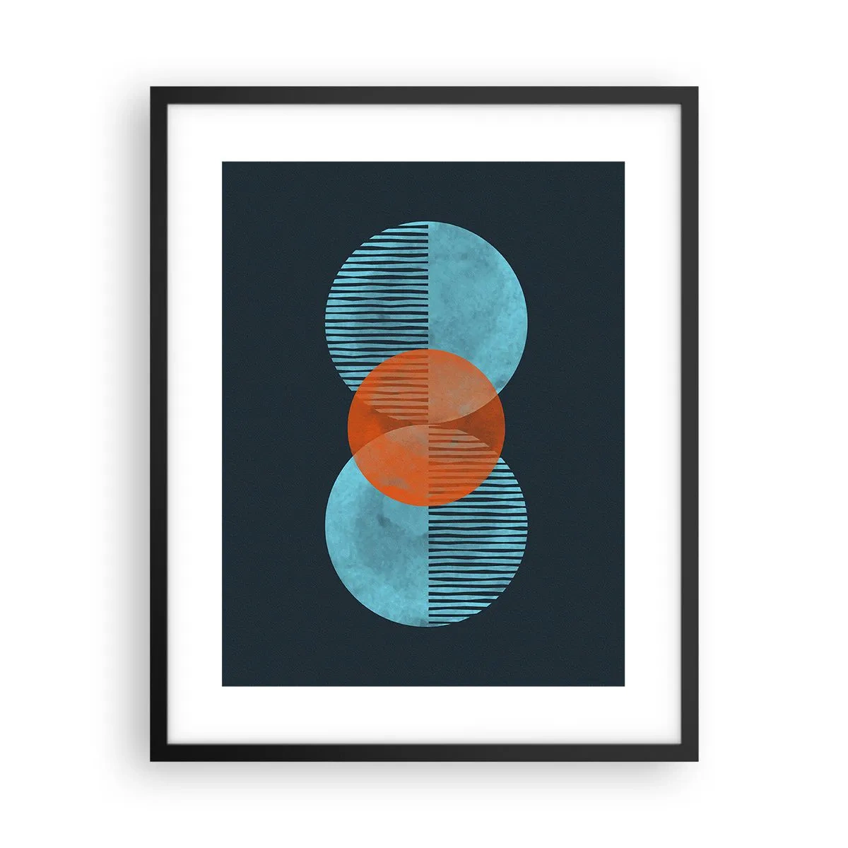 Poster in een zwarte lijst - Symmetrische compositie - 40x50 cm