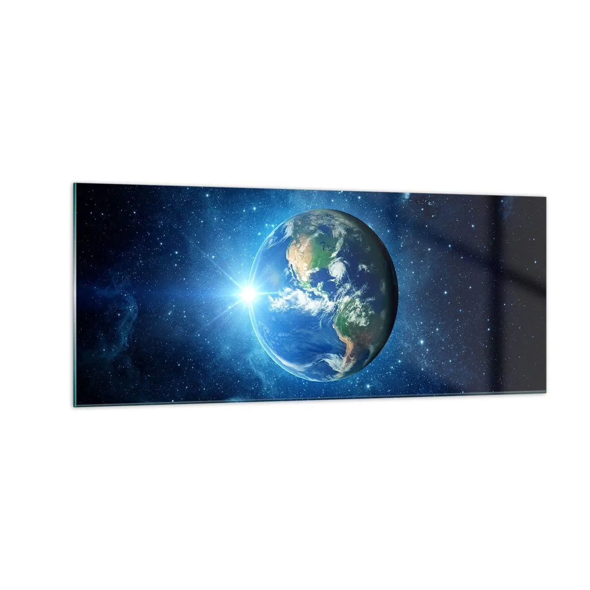 Schilderen op glas - We zijn in de hemel - 100x40 cm