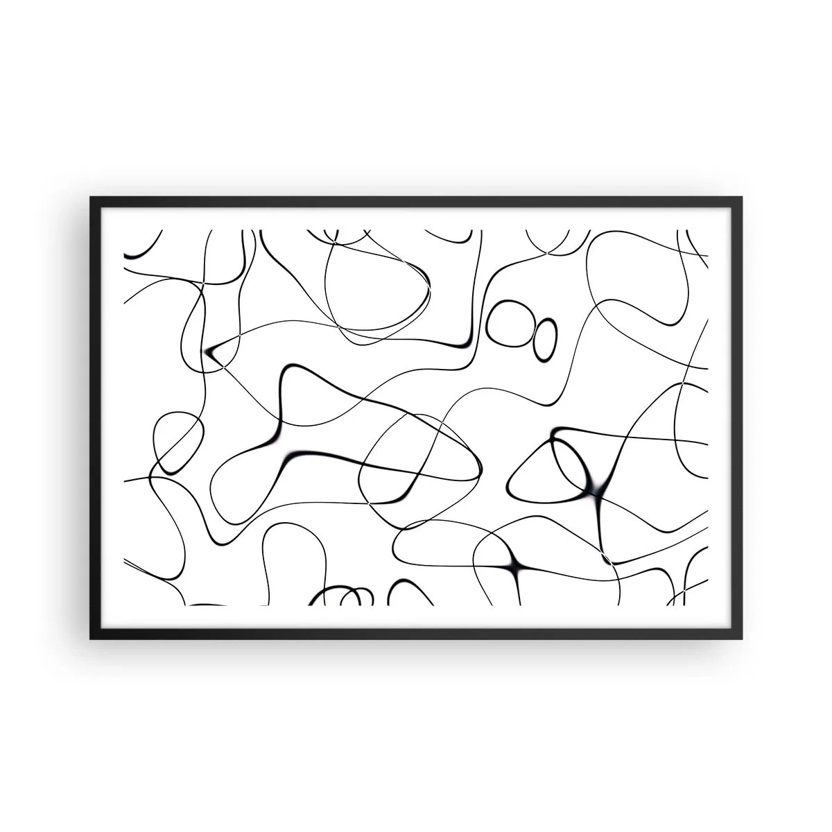 Poster in een zwarte lijst - Levenspaden, wisselvalligheden - 91x61 cm