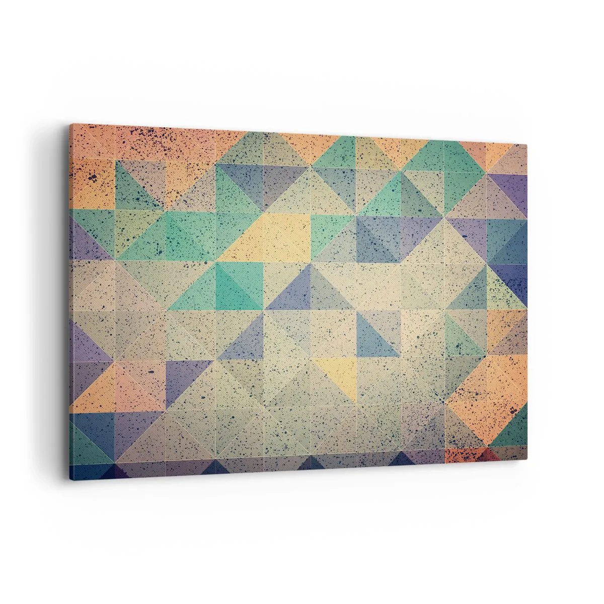 Schilderen op canvas - Republiek van driehoeken - 120x80 cm