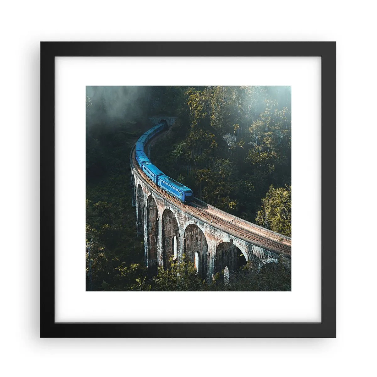 Poster in een zwarte lijst - Neiging tot natuur - 30x30 cm