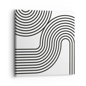Schilderen op canvas - In de bocht - 30x30 cm