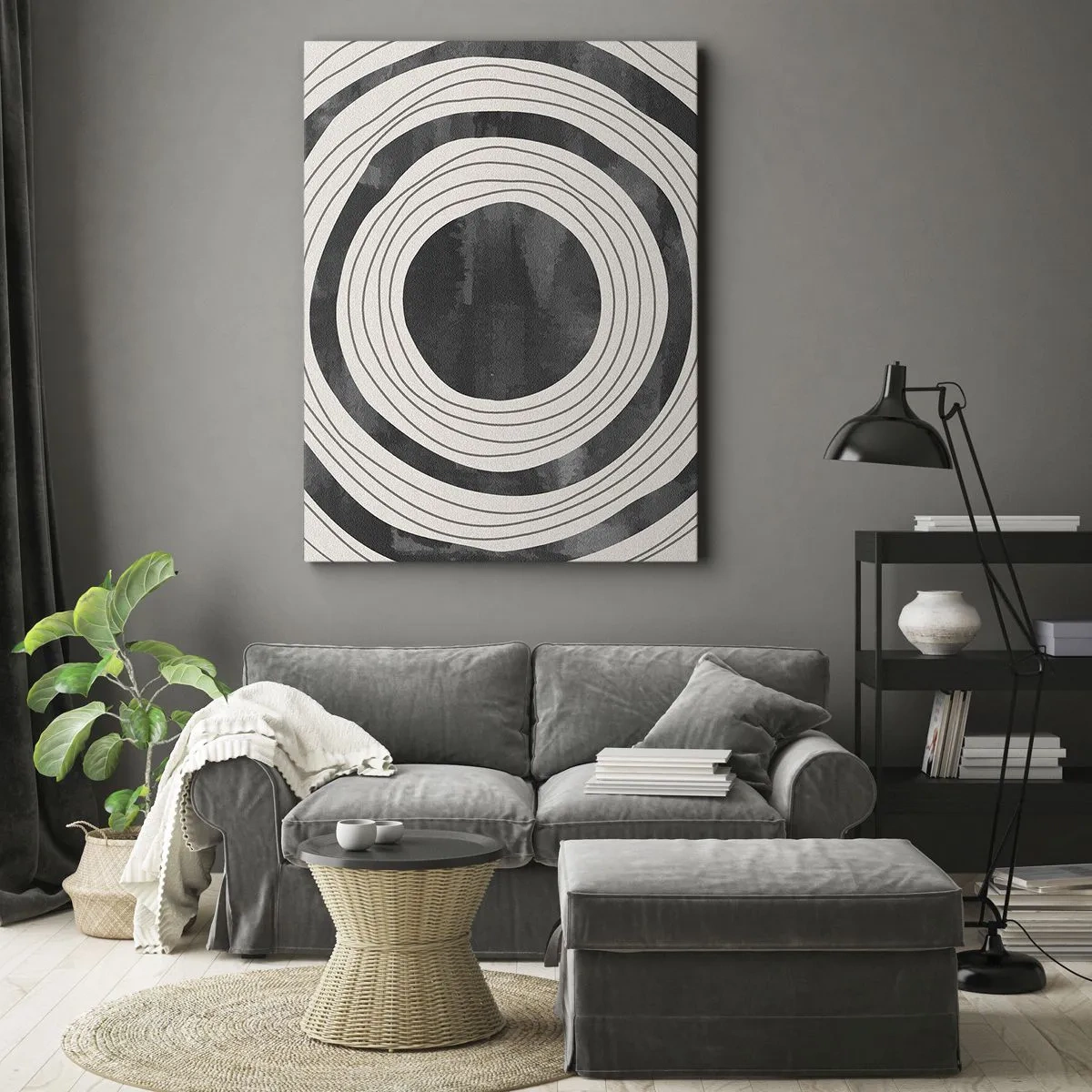 Schilderen op canvas - Precies op het punt - 55x100 cm