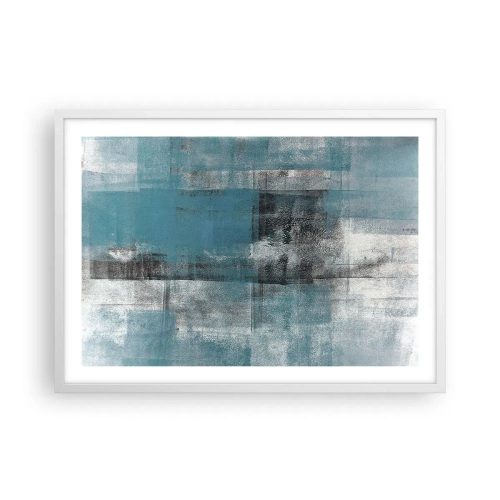 Poster in een witte lijst - Water en lucht - 70x50 cm