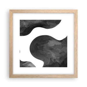 Een poster in een licht eiken lijst - Melkweg - 30x30 cm