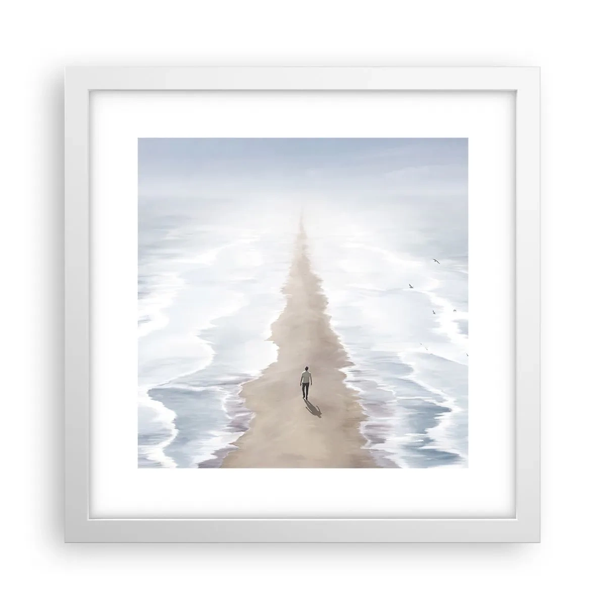 Poster in een witte lijst - Een gouden toekomst - 30x30 cm