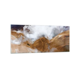 Schilderen op glas - De rauwe schoonheid van IJsland - 120x50 cm