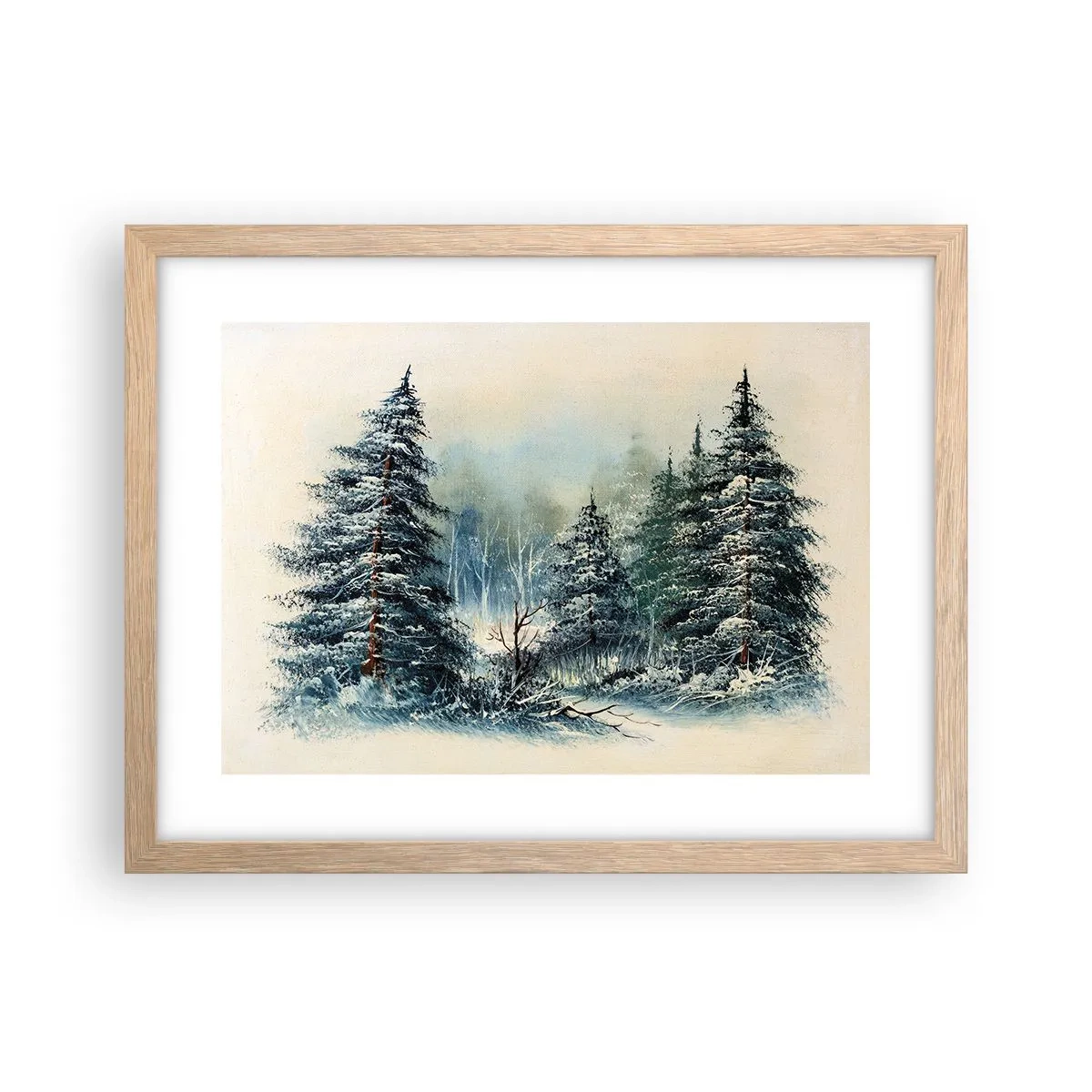 Een poster in een licht eiken lijst - Klaar voor kerst - 40x30 cm