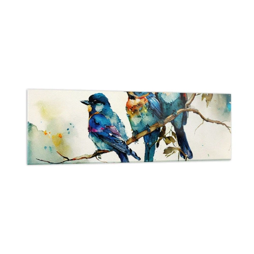 Schilderen op glas - Is hij boos geworden? - 160x50 cm