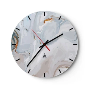 Wandklok - Klok - Het wit is verheven - 40x40 cm