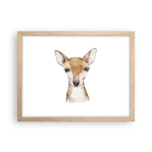 Een poster in een licht eiken lijst - De aard van onschuld - 40x30 cm