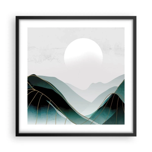 Poster in een zwarte lijst - In volle majesteit - 50x50 cm
