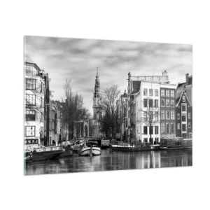 Schilderen op glas - Amsterdamse sferen - 100x70 cm