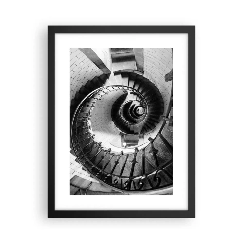 Poster in een zwarte lijst - Hoger en hoger - 30x40 cm