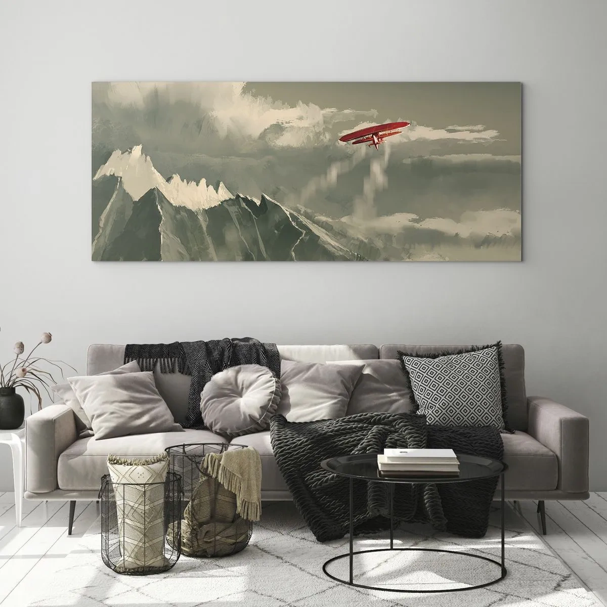 Schilderen op glas - Onverschrokken pionier - 120x50 cm