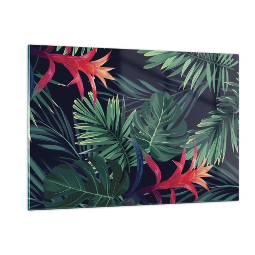 Schilderen op glas - Ontsteken in het groen - 120x80 cm