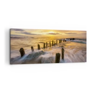 Schilderen op canvas - De rauwe schoonheid van de Oostzee - 120x50 cm