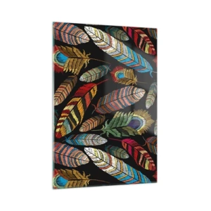 Schilderen op glas - Het vogelcarnaval - 50x70 cm