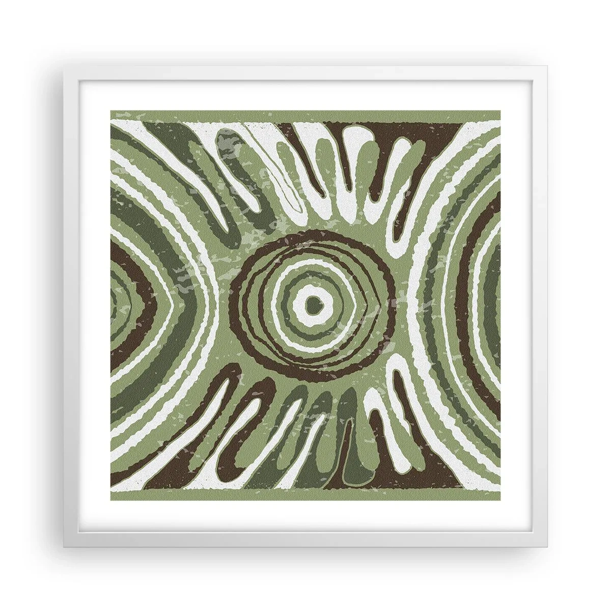 Poster in een witte lijst - Een explosie van emoties - 50x50 cm