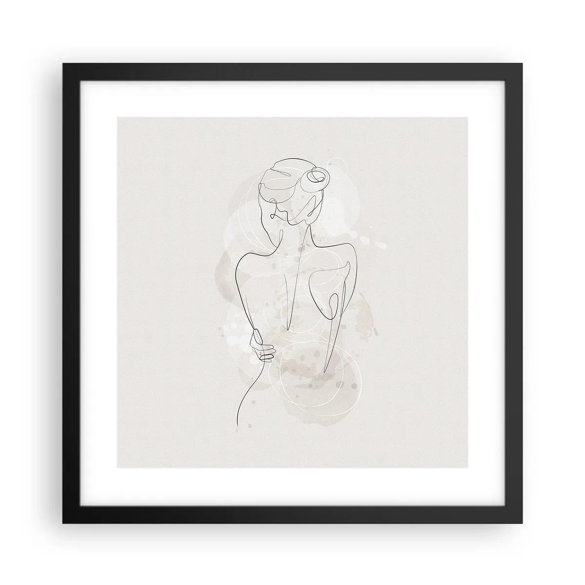 Poster in een zwarte lijst - Als een gevoelig instrument - 40x40 cm