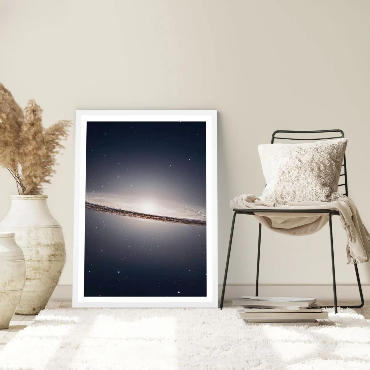 Poster in een witte lijst - Lang geleden, in een sterrenstelsel ver, ver weg... - 70x100 cm