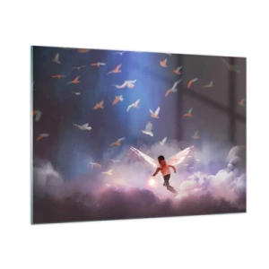 Schilderen op glas - Je hebt verbeeldingskracht en moed nodig - 100x70 cm