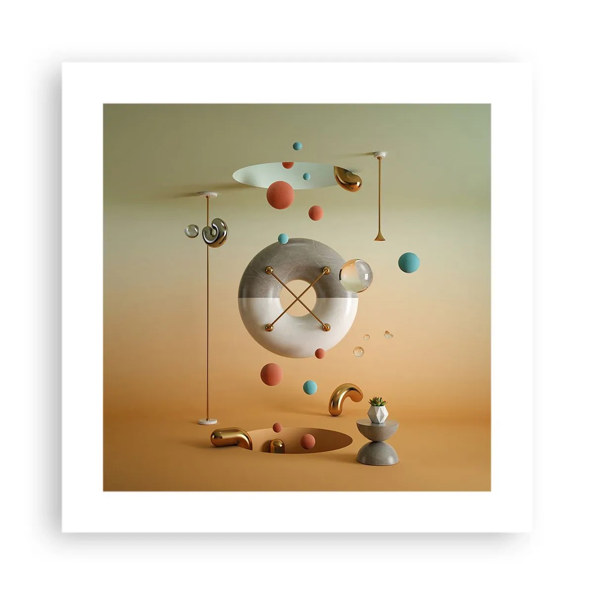 Poster - Er kan van alles gebeuren - 40x40 cm