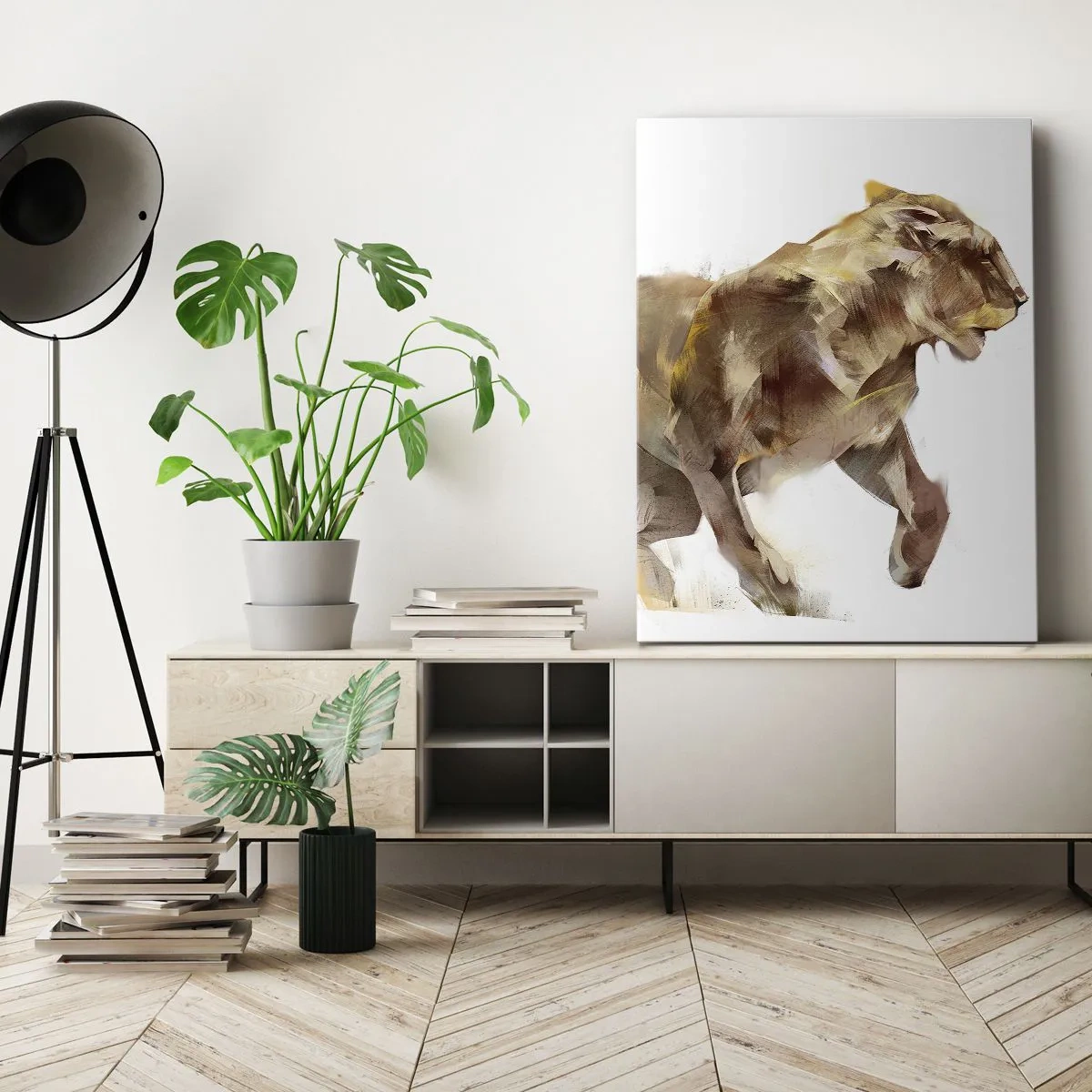 Schilderen op canvas - Wilde gratie - 50x70 cm