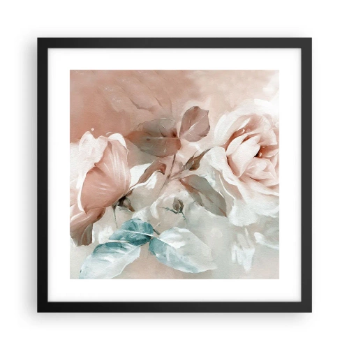 Poster in een zwarte lijst - De geest van de romantiek - 40x40 cm
