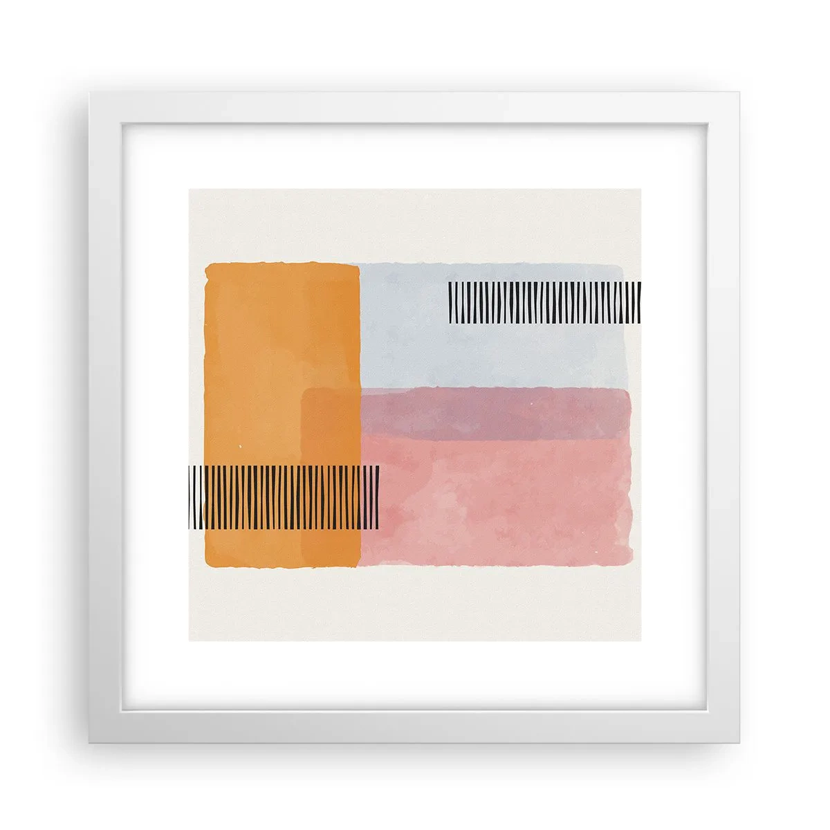 Poster in een witte lijst - Van hoek tot hoek - 30x30 cm