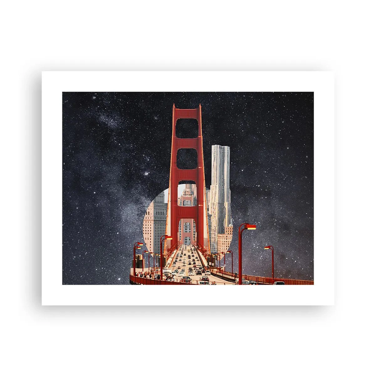 Poster - Altijd in het centrum - 50x40 cm