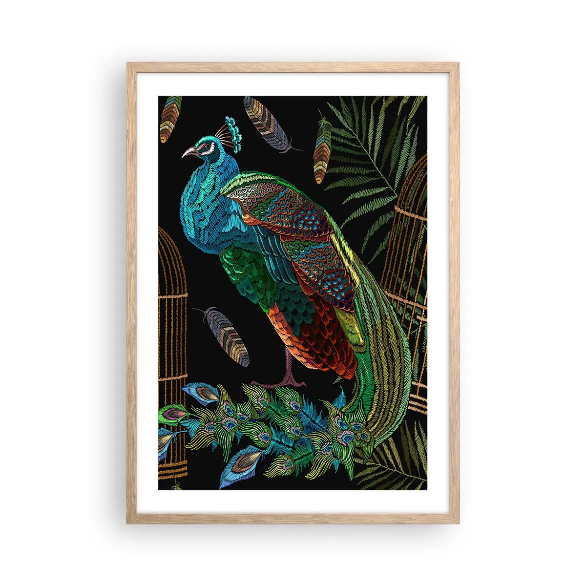 Een poster in een licht eiken lijst - In koninklijke gewaden - 50x70 cm