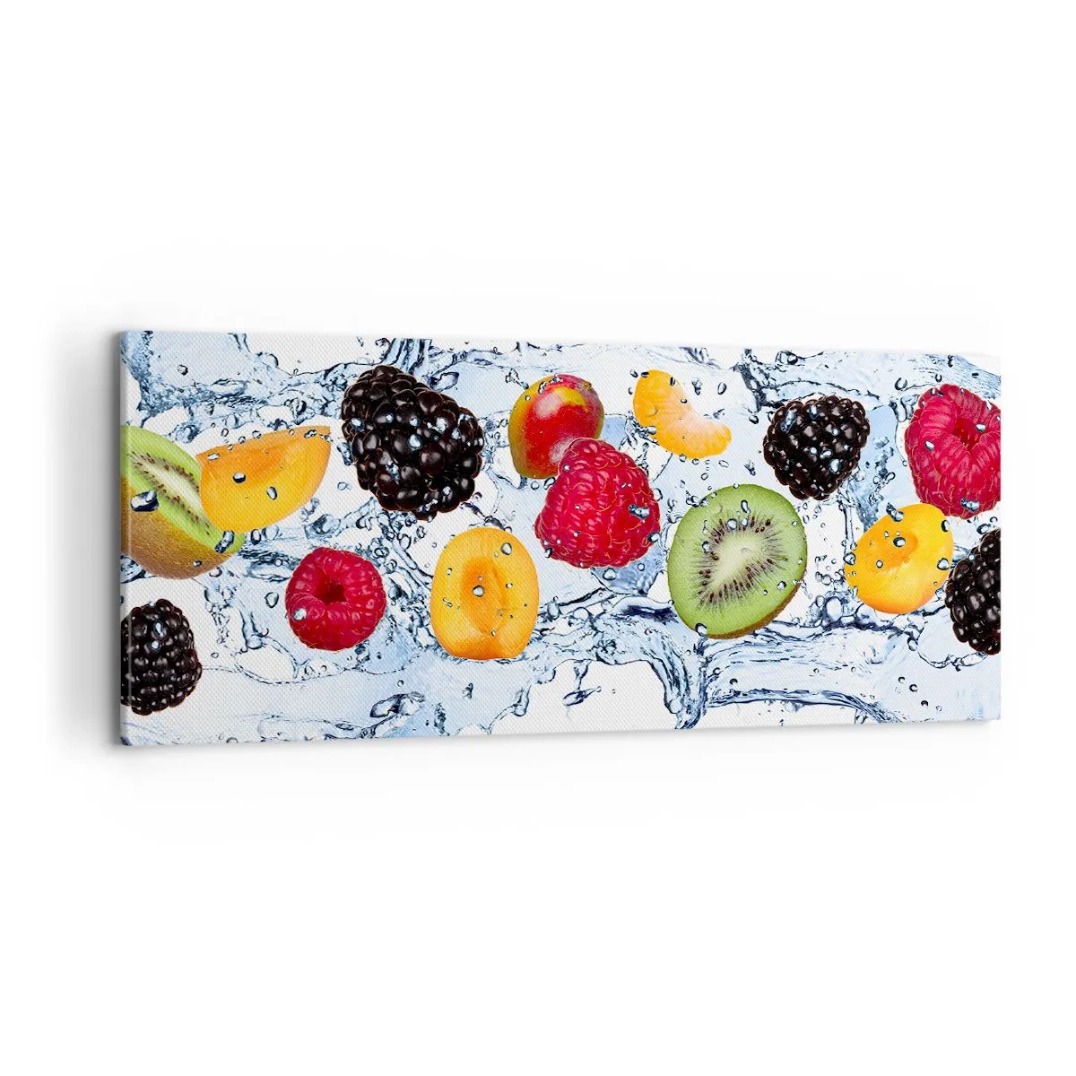 Schilderen op canvas - Veel plezier met ons - 100x40 cm