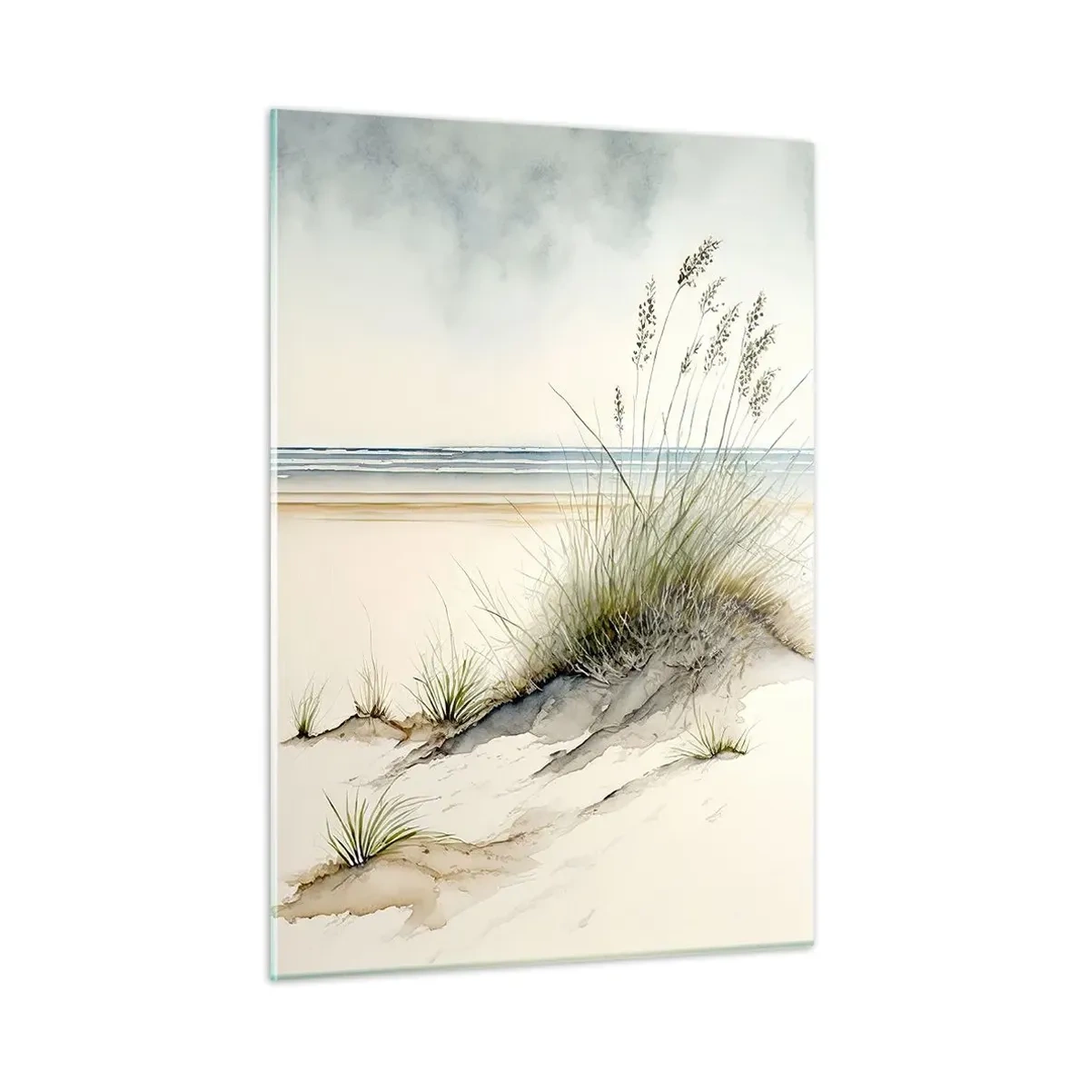 Schilderen op glas - Vertroeteld door de wind - 50x70 cm
