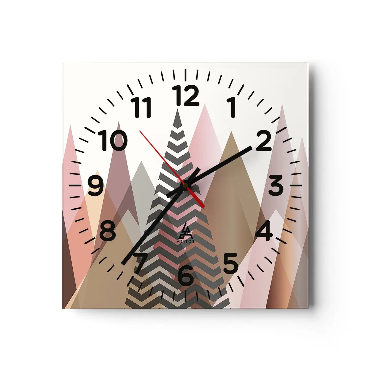 Wandklok - Klok - Piramidaal uitzicht - 40x40 cm