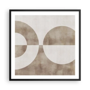Poster in een zwarte lijst - Gelijkenissen en verschillen - 60x60 cm