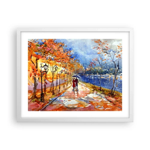 Poster in een witte lijst - Samen tot de grens van de tijd - 50x40 cm