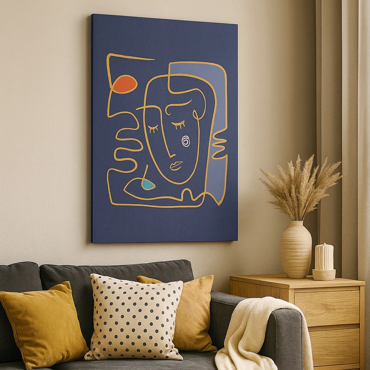 Schilderen op canvas - In nadenken - 50x70 cm