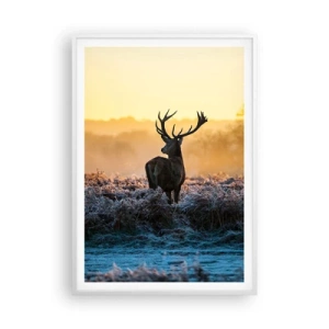 Poster in een witte lijst - Gekroond op zijn landgoed - 70x100 cm