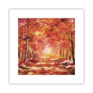 Poster - Koperen bos - 30x30 cm