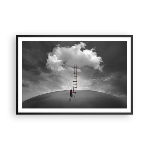 Poster in een zwarte lijst - Alles is mogelijk - 91x61 cm