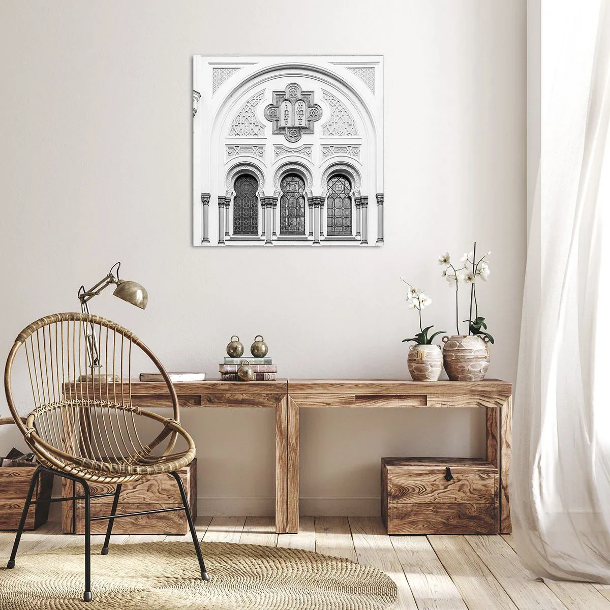 Schilderen op canvas - Op de grens van culturen - 50x50 cm