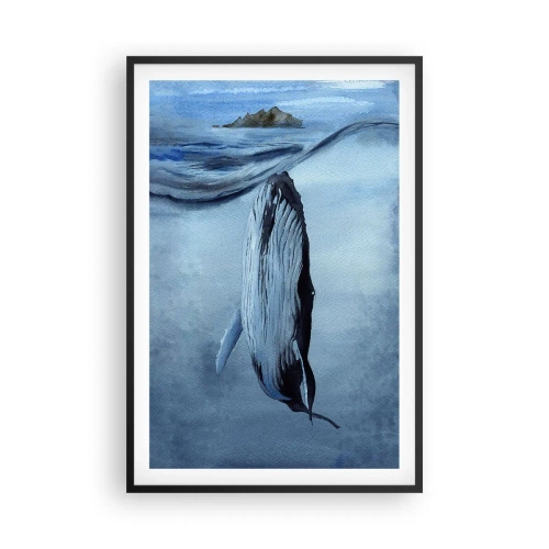 Poster in een zwarte lijst - Twee noordelijke werelden - 61x91 cm