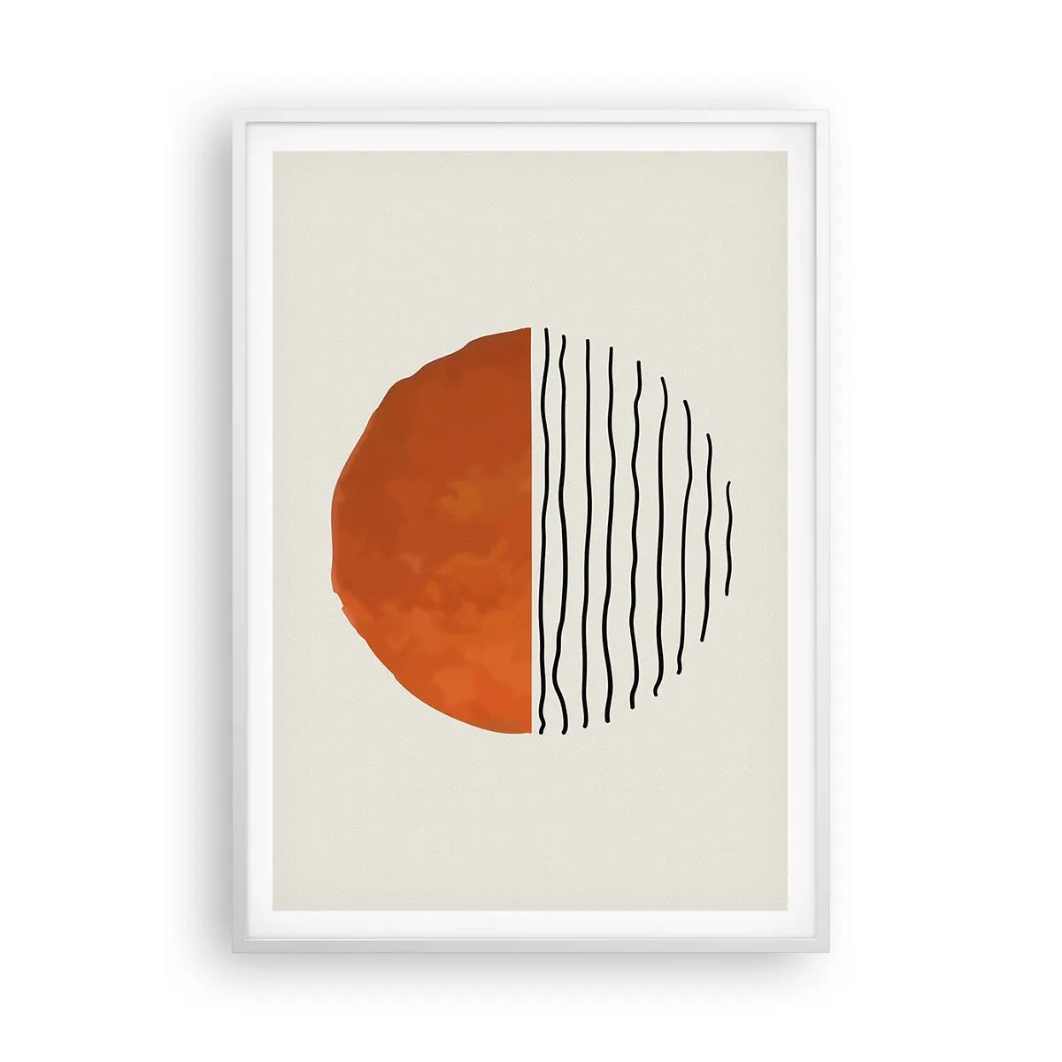 Poster in een witte lijst - In het Japanse klimaat - 70x100 cm