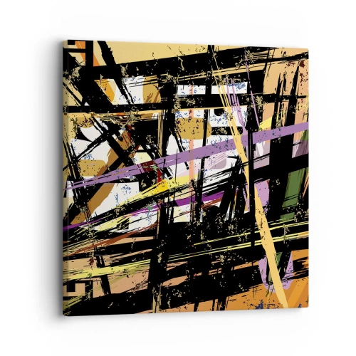 Schilderen op canvas - Een scherp snijden - 30x30 cm