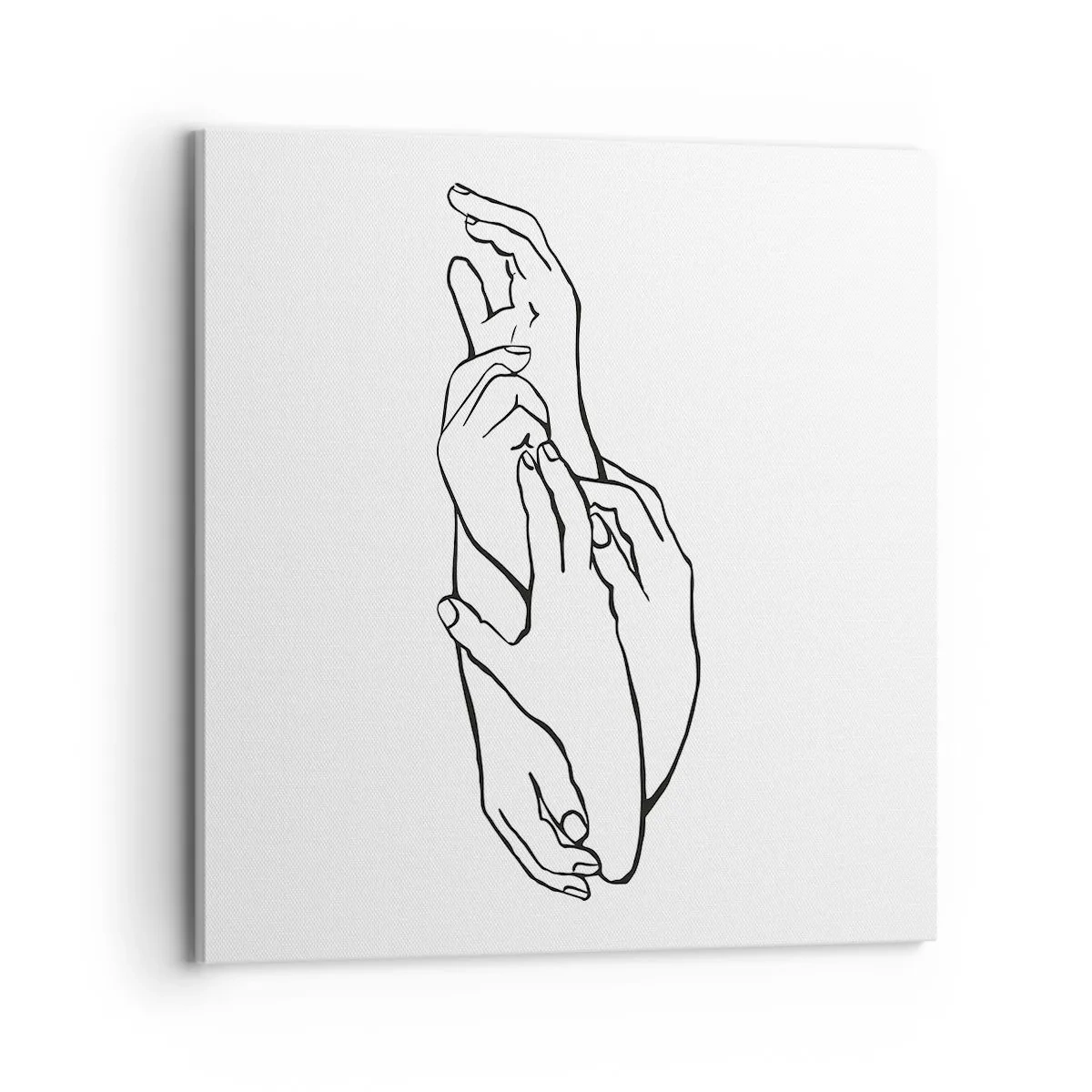 Schilderen op canvas - Goede aanraking - 70x70 cm