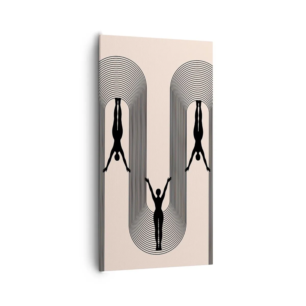 Schilderen op canvas - Op zijn kop - 65x120 cm