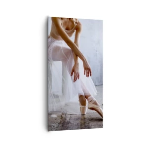 Schilderen op canvas - Voordat de oprijlichten schijnen - 65x120 cm